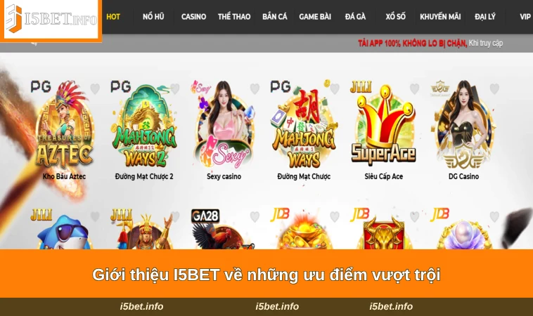 Giới Thiệu I5BET 2 Giới thiệu I5BET về những ưu điểm vượt trội