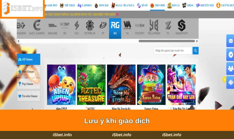 Rút Tiền I5BET 3 Lưu ý khi giao dịch